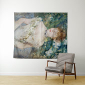 Berthe Morisot - Young Girl in a Ball Gown Wandkleed (In Situ (horizontaal))