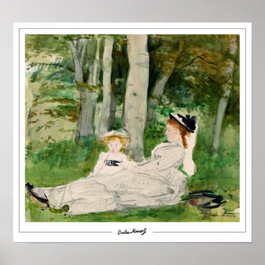 Berthe Morisot Zedign Art Poster #100 (Voorkant)