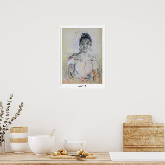 Berthe Morisot Zedign Art Poster #103 (Keuken)