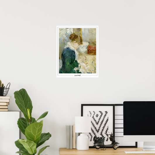Berthe Morisot Zedign Art Poster #265 (Thuiskantoor)