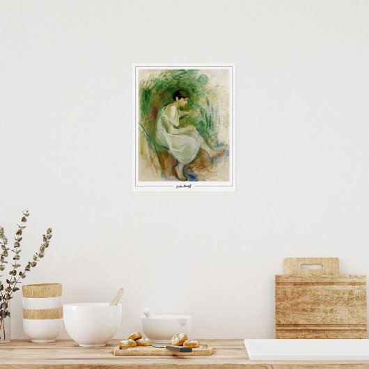 Berthe Morisot Zedign Art Poster #380 (Keuken)