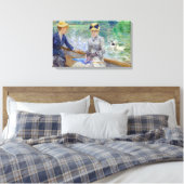 Berthe Morisot - Zomerdag Canvas Afdruk (Insitu (Slaapkamer))