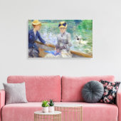 Berthe Morisot - Zomerdag Canvas Afdruk (Insitu (Woonkamer))