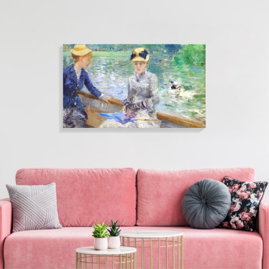 Berthe Morisot - Zomerdag Canvas Afdruk (Insitu (Woonkamer))
