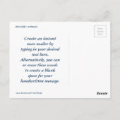 Berthed in Bonaire Briefkaart (Achterkant)