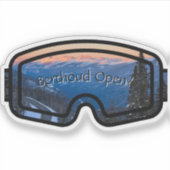 Berthoud Open op maat gemaakte vinyl sticker (Voorkant)