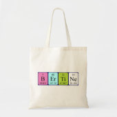 Bertine periodieke table name canvas tas (Voorkant)