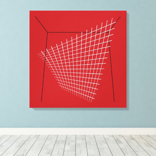 Bertoia Homage uit de Mideeuwse Design Print (Insitu (Houten vloer))