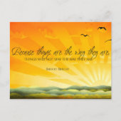 Bertolt Brecht Inspirerend quote "Change" Postca Briefkaart (Voorkant)