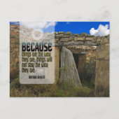 Bertolt Brecht Inspirerend Quote "Veranderen" Briefkaart (Voorkant)