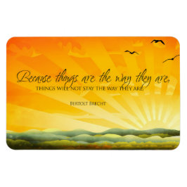 Bertolt Brecht Inspirerend Quote "Veranderen" Flex Magneet