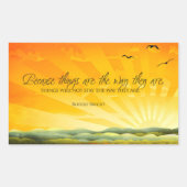 Bertolt Brecht Inspirerend Quote "Veranderen" Rechthoekige Sticker (Voorkant)