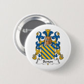 Berton Family Crest Ronde Button 5,7 Cm (Voorkant /achterkant)
