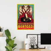 Bertozzi Parma Italiaanse kaas Parmigiano antiek Poster (Thuiskantoor)