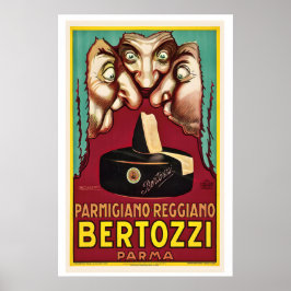 Bertozzi Parmigiano Reggiano, Parma, Italië Vintag Poster