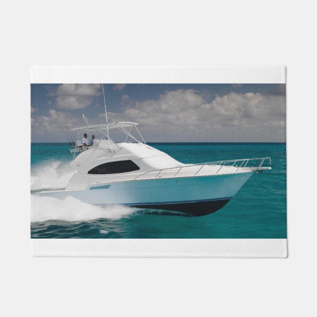 Bertram Boats Deur Mat 18 x 24 inch Boat Boating M (Voorkant)