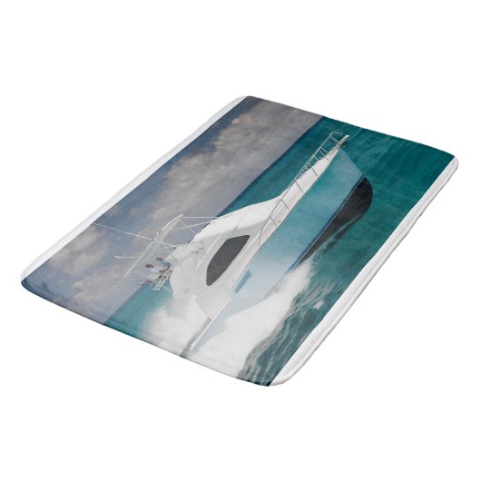 Bertram Boats Large Bath Mat (Gekanteld)