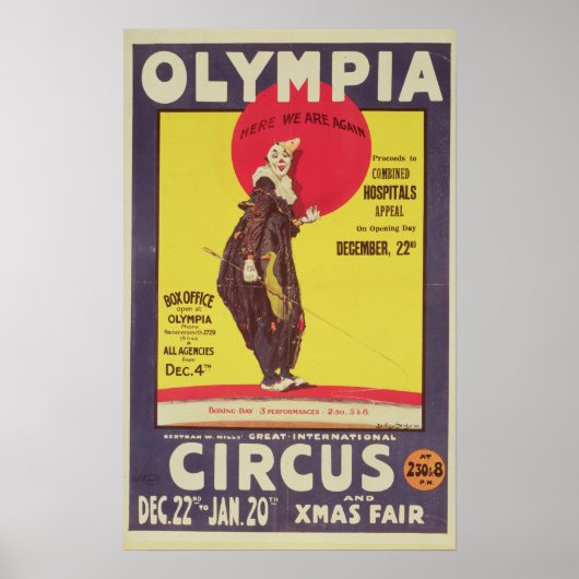 Bertram Mills circus poster (Voorkant)
