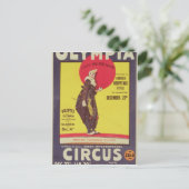 Bertram Mills circus poster Briefkaart (Staand voorkant)