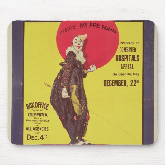 Bertram Mills circus poster Muismat (Voorkant)