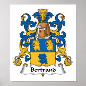 Bertrand Family Crest Poster (Voorkant)