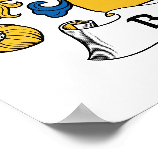 Bertrand Family Crest Poster (Hoek)