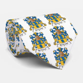 Bertrand Family Crest Stropdas (Opgerold)