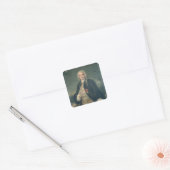 Bertrand-Francois Mahe de la Bourdonnais Vierkante Sticker (Envelop)
