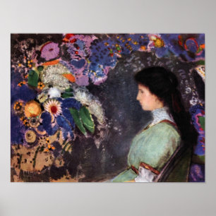 Bertrand-Jean Redon - Portret van Violet Heyman Poster