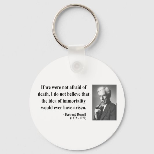 Bertrand Russell Citaat 1b Sleutelhanger (Voorkant)