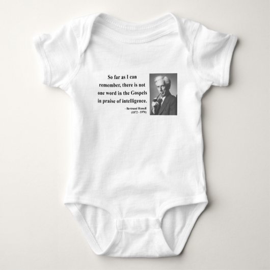 Bertrand Russell Citaat 2b Romper (Voorkant)