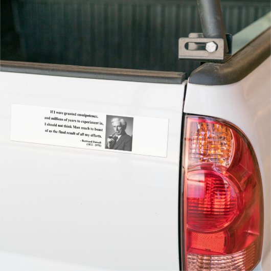 Bertrand Russell Quote 4b Bumpersticker (Op Truck)