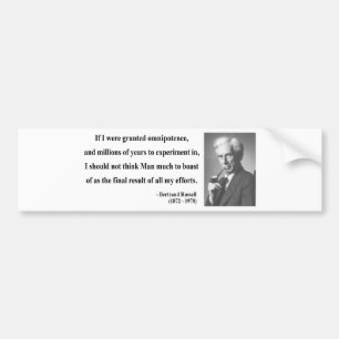 Bertrand Russell Quote 4b Bumpersticker