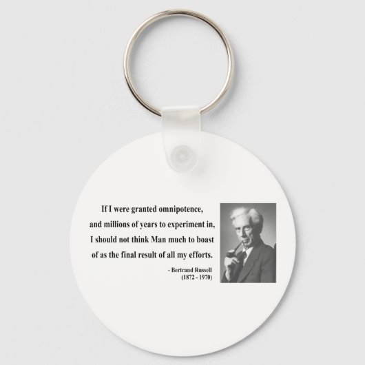 Bertrand Russell Quote 4b Sleutelhanger (Voorkant)