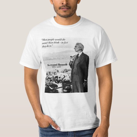 Bertrand Russell T-shirt (Voorkant)