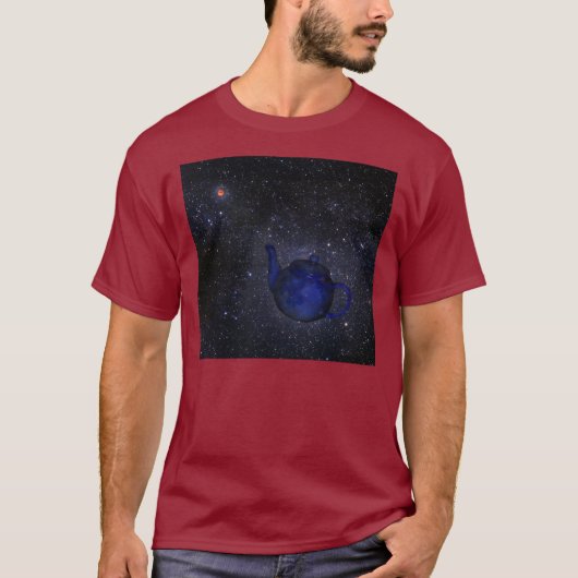 Bertrand Russell's Famous Celestial Theepot T-Shir T-shirt (Voorkant)
