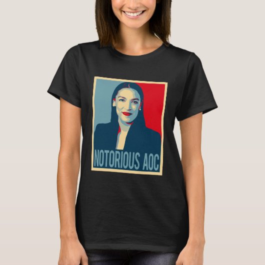 berucht AOC Alexandria Ocasio Cortez T-shirt (Voorkant)