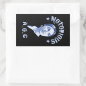 berucht AOC Rechthoekige Sticker (Tas)