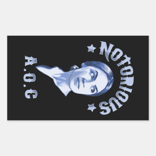 berucht AOC Rechthoekige Sticker