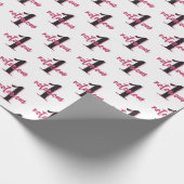 berucht | Pink 90's Hip Hop 1st Verjaardag Cadeaupapier (Hoek)