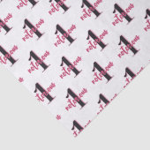 berucht | Pink 90's Hip Hop 1st Verjaardag Tissuepapier (Detail)