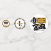 beruchte 1| 90's Hip Hop 1st Birthday Photo Con Confetti (Voorkanten)