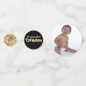 beruchte 1| 90's Hip Hop 1st Birthday Photo Con Confetti (Achterkanten)