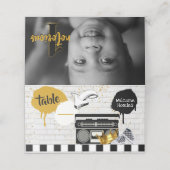 beruchte 1| Retro Hip Hop 1e verjaardag Foto Plaatskaartje (Buitenkant ongevouwen)