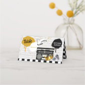 beruchte 1| Retro Hip Hop 1e verjaardag Foto Plaatskaartje (Voorkant)