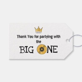 Beruchte Big ONE 1e verjaardag Bedankt Cadeaulabel