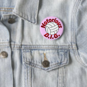 beruchte D.I.G. (roze) Ronde Button 5,7 Cm (In situ)