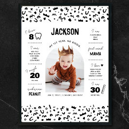 Beruchte één Baby mijlpaal Poster