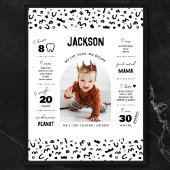 Beruchte één Baby mijlpaal Poster