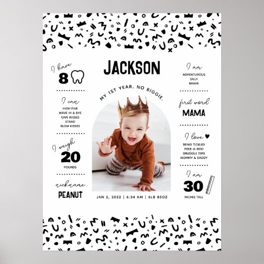 Beruchte één Baby mijlpaal Poster (Voorkant)